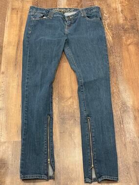 urbanvibe zipper detail ankle pant jeans  junior 13